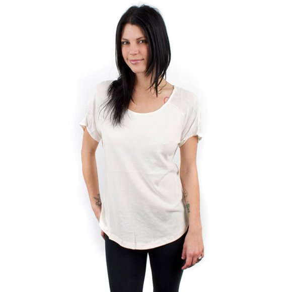 RVCA Silver Lining Juniors Top - Natural (Small)