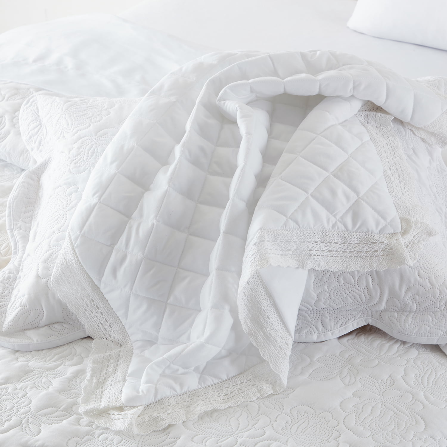 Simply Shabby Chic Euro Sham, White