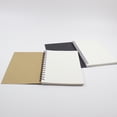 thumbnail image 3 of Vintage Kraft Paper Spiral Sketchbook Journal Planner Diario Cuaderno para estudiantes Escritura de oficina Dibujo (Cubierta negra), 3 of 5