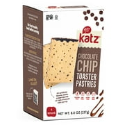 Katz Gluten-Free Chocolate Instant Breakfast Toaster Pastries, Shelf-Stable, Ready to Eat, 8 oz, 4 Count Box