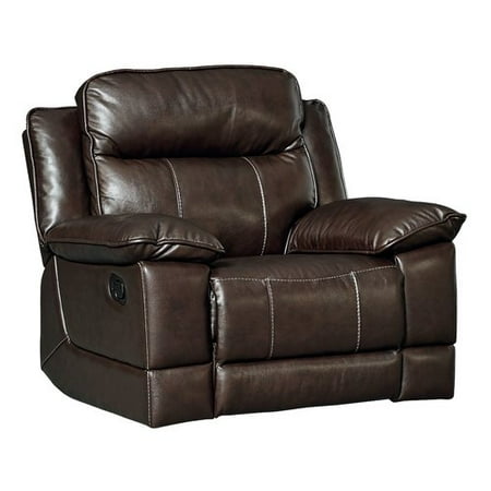 Red Barrel Studio Rindham Rocker Manual Leather Recliner
