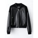 thumbnail image 3 of Chaqueta de cuero genuino con parches para mujer, tendencia 2024, abrigo de bombardero con cremallera de motocicleta recortado de piel de vaca real de alta gama, 3 of 5