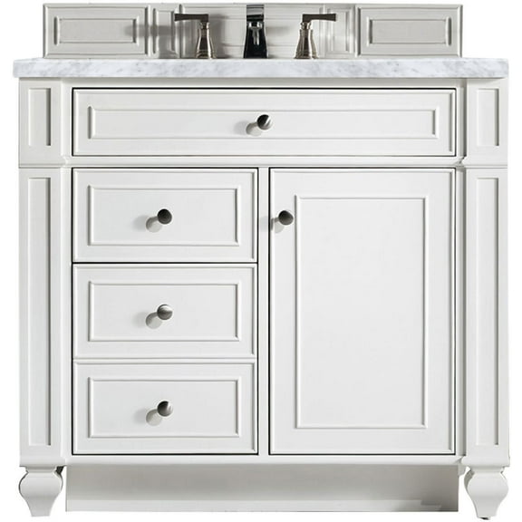 James Martin Vanities 157-V36-3Car Bristol 36" Free Standing Single Basin Hardwood Vanity