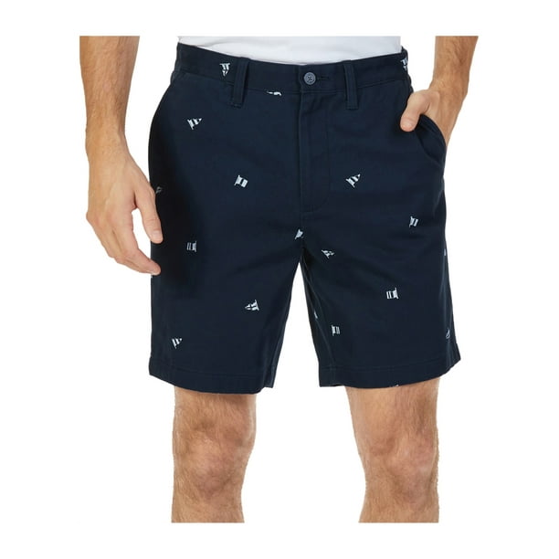 Nautica Nautica Mens Printed Casual Chino Shorts