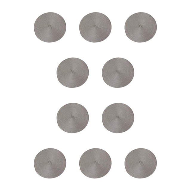 Billuyoard Manteles individuales para de comedor, resistentes y duraderos, antideslizantes, de amplia aplicación, redondos, color gris claro Gris claro 10Conjunto