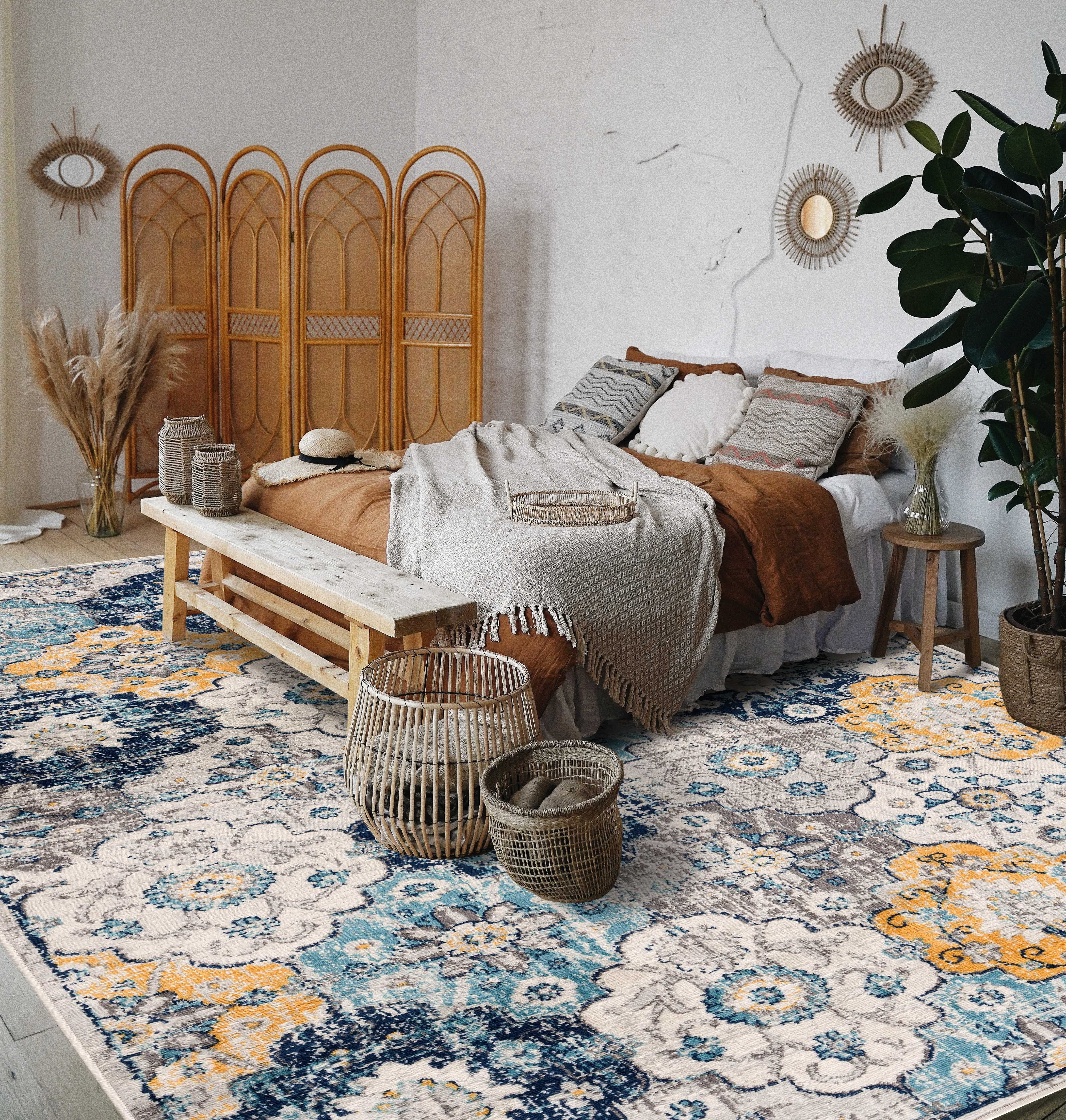 Rug Branch Savannah Collection Modern Floral Area