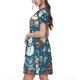 thumbnail image 2 of Balery Christmas Snowman Gift Vestidos sueltos de manga corta para mujer, vestidos de verano 2025, vestidos casuales de corte A con vuelo., 2 of 6