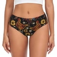 thumbnail image 1 of Fotbe Sunflower Rooster Calzones Estampados para Mujer – Ropa Interior de Algodón, Cómoda, Suave y Elástica-4X-Large, 1 of 6