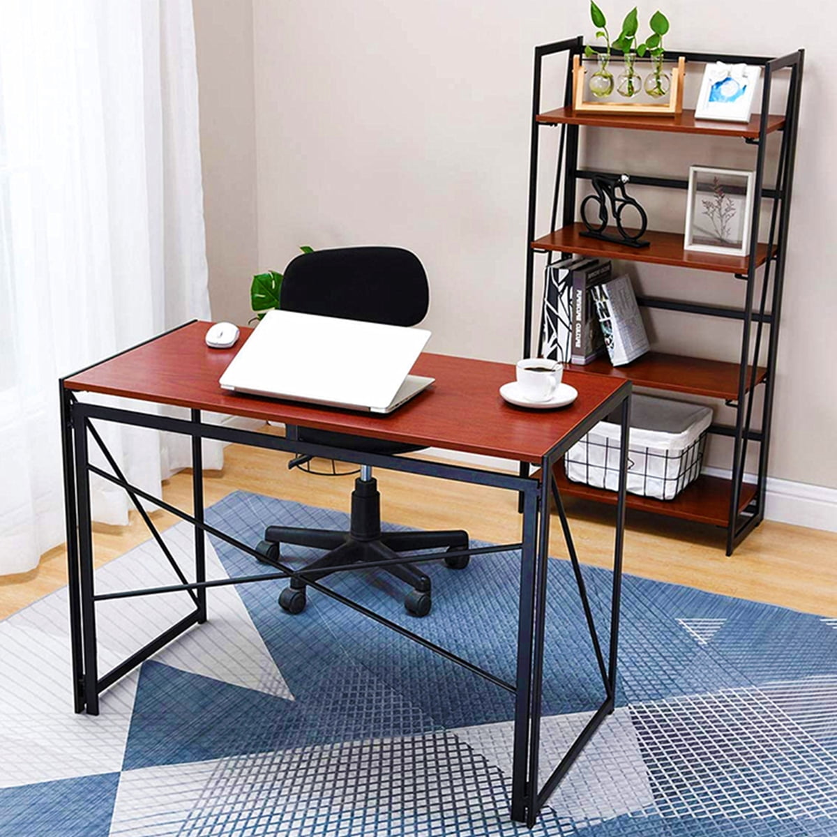 folding study desk and chair