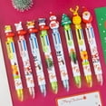 thumbnail image 6 of Gel Pens Ballpoint Pens 6 Color Christmas Ballpoint Pen Retractable Christmas Pattern Ballpoint Pen Cute Pen Color Multifunction Marker for Journaling Note Taking Writing 2ML, 6 of 8