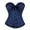 Navy, variant on Corset Top for Women BWASD Womens Satin Ruffled Bow Overbust Corset Bustier Top Boned Structured Bustier Body Shaper for Halloween Party Dress 2026 New 10 Color Green,L