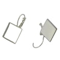 thumbnail image 2 of 12pcs Cabochon Earrings Settings 16 Mm Square Bezel Earring Setting, 2 of 4