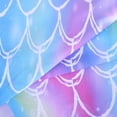 thumbnail image 5 of Mermaid Shower Curtain, Mermaid Tail Shower Curtain for Kids Bathroom Fish Scale Ocean Theme Bath Curtain Home Decoration with 12 Hooks 72 Inch Shower Curtain, 5 of 6