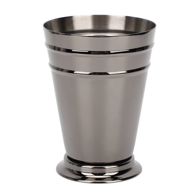 Taza de cóctel helada de acero inoxidable 304, taza para beber vino, anticaída, para Bar, fiesta, herramienta de camarero (negro, 400ML)