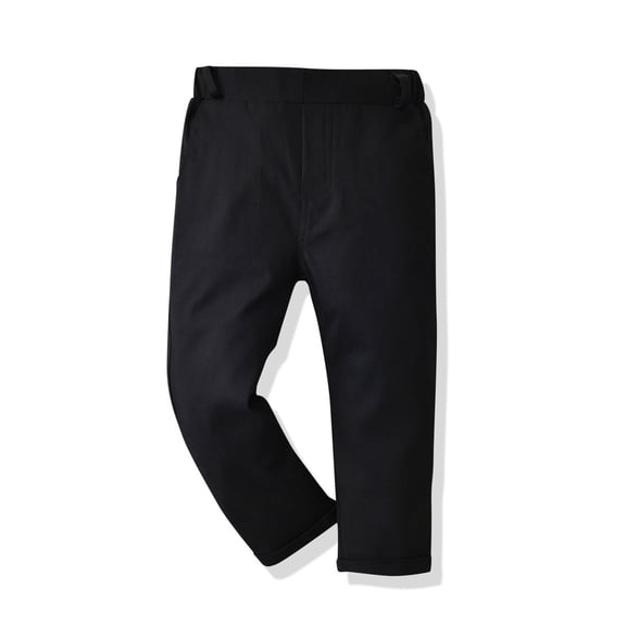 Vedolay Boys 2023 Outfits Boy's Two Piece Outfits Scoop Neck Crop Long Sleeve Top and Letter Graphic Pants Set,Black 2-3 Years