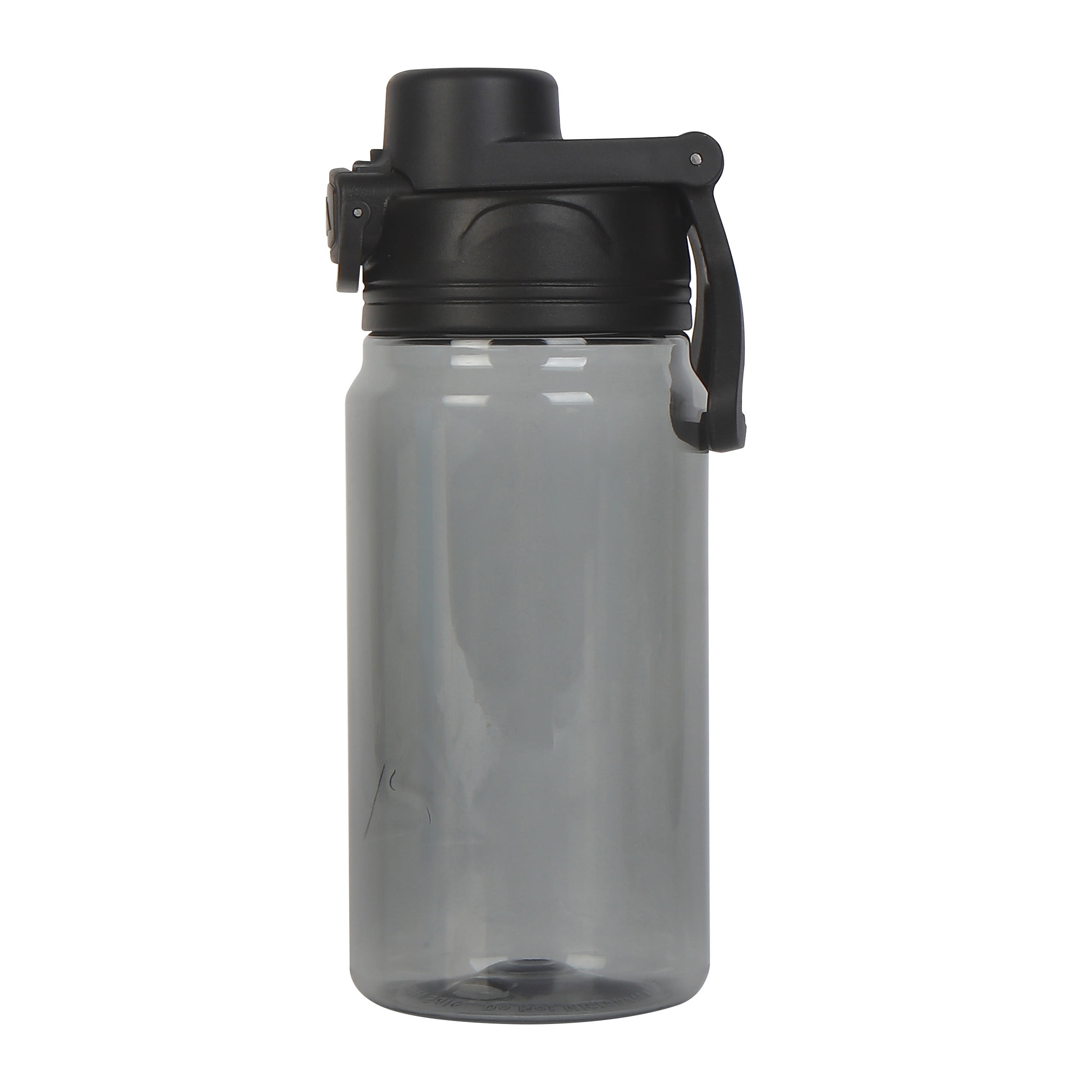 Ozark Trail 18 oz Tritan Plastic Flip-Top Lid Water Bottle, Gray