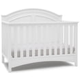 thumbnail image 3 of Delta Children Perry 6-in-1 Convertible Crib, Greenguard Gold Certified, Converts to Toddler Bed, Daybed, Sofa Bed & Full-Size Bed with/without Headboard, Fits Standard Crib Mattress, Bianca White, 3 of 14