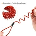 thumbnail image 4 of Uxcell Security Cable Coated Spring Rope with Loop 0.14 inch x 4.92ft (Dia.*L) Red 3 Pack, 4 of 5