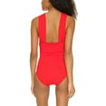 thumbnail image 6 of Sngxgn Swimsuit for Women Bathing Suits Front Cutout Adjustable Straps Ruched Swimwear(Red,S), 6 of 6