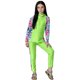 thumbnail image 5 of Odeerbi 0-13 Años Niñas 2 Piezas de Manga Larga Con Capucha Rash Guard Conjunto Hawaiano Floral Upf 50 + Traje de Baño Seco Rápido Con Leggings de Baño, 5 of 6