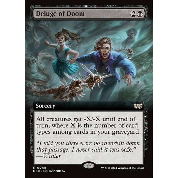 MtG Duskmourn: House of Horror Commander Rare Deluge of Doom #48