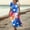 Blue, variant on Red White and Blue Women's Dresses, V Neck Fashion Dresses for Women, Farmhouse 4Th of July Women Dresses, 250Th Anniversary Patriotic Dresses for Women Size: 2XL