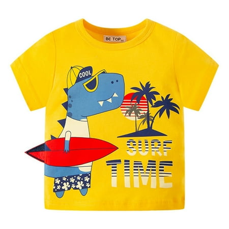 

KI-8jcuD Toddler Clothes Toddler Kids Baby Boys Girls Summer Cartoon Dinosaur Short Sleeve Crewneck T Shirts Tops Tee Clothes for Children Outfits Sleeveless Shirts Men Quick Fit Sweater Boys 14 16