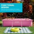 thumbnail image 5 of INTEX 8.5ft x 5.3ft Rectangular Outdoor Backyard Swimming Pool Debris Cover, Pink, 5 of 6