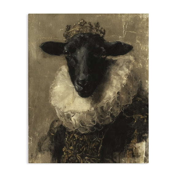 Stupell Industries Noble Ram Portrait Canvas Wall Art, design by Svetlana Aleynikova