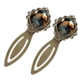 thumbnail image 2 of Pangolin Vintage Copper-Colored Lace Bookmarks: Set of 2 Stainless Steel Book Marks, Gift for Book Lovers and Readers, 2 of 5