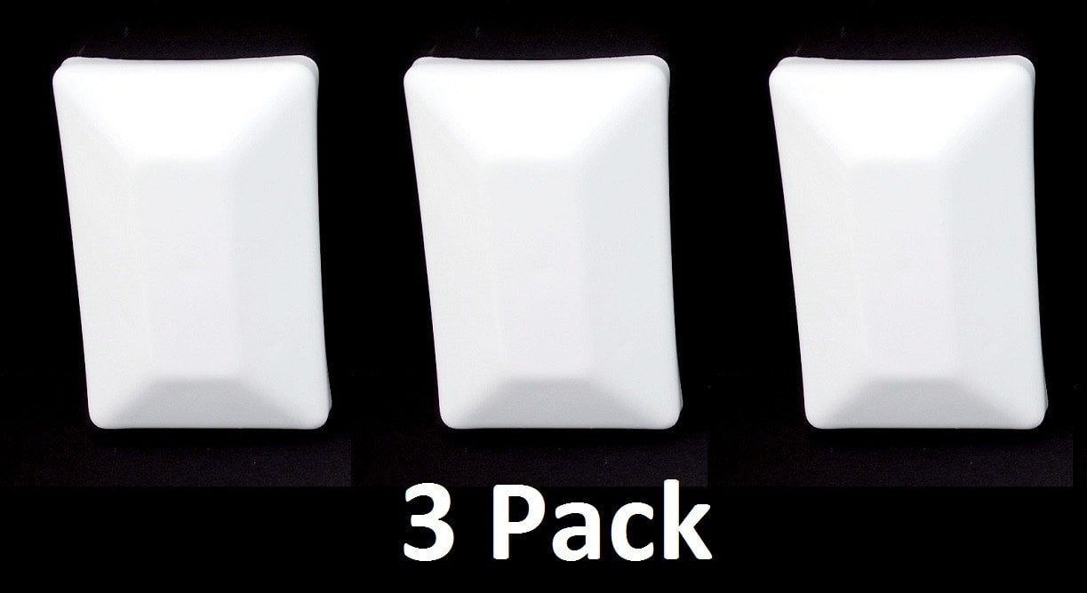 JSP Manufacturing WHITE 4x6 Fence Post Caps(35/8"x 55/8") Multipack