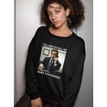 thumbnail image 2 of Call Me Asap As Possible. Sweatshirt Women The Office, Female 3X-Large, 2 of 4