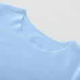 thumbnail image 5 of SERTG Infant Sleeveless Bodysuit Solid Color Round Neck Spring Summer Snap Romper for Kids 0-24 Months(Light Blue,6 Months), 5 of 5