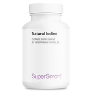 SuperSmart - Natural Iodine 1000mg per Day (Patented & High Strength) - Pure Sea Kelp Iodine Supplement - 650ppm of Iodine | Non-GMO & Gluten Free - 60 Vegetarian Capsules