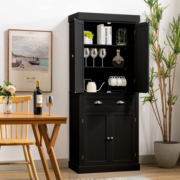 Yaoping 72 Freestanding Kitchen Cupboard, Kitchen Pantry Storage