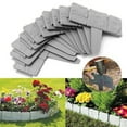 thumbnail image 2 of CIYISON 5/10/20Pcs Home Garden Border Edging Plastic Fence Stone Landscape Plant Fence, 2 of 13