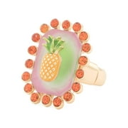 Betsey Johnson Orange Slice Cocktail Ring