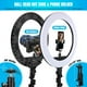 thumbnail image 4 of Ring Light 18 Inch LED Ringlight Kit with 73 inch Tripod Stand with Phone Holder Adjustable 3200-6000k Color Temperature Circle MUA Lighting for Camera for Vlog, Makeup,Youtobe, Video Shooting, Selfie, 4 of 5