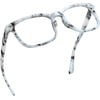 LifeArt Blue Light Blocking Glasses with Spring Hinge, Anti Eyestrain, Computer Reading Glasses, Gaming Glasses, TV Glasses for Women Men, Anti Glare (Marble,+2.25 Magnification)