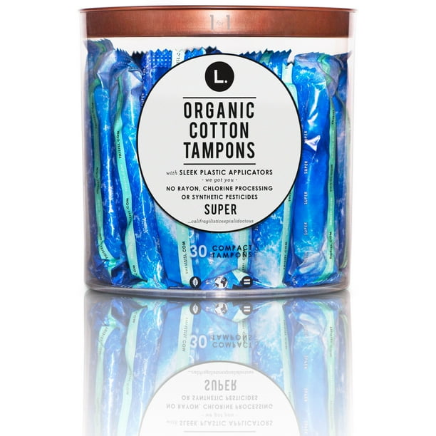 L. Organic Cotton Super Compact Tampons 30ct
