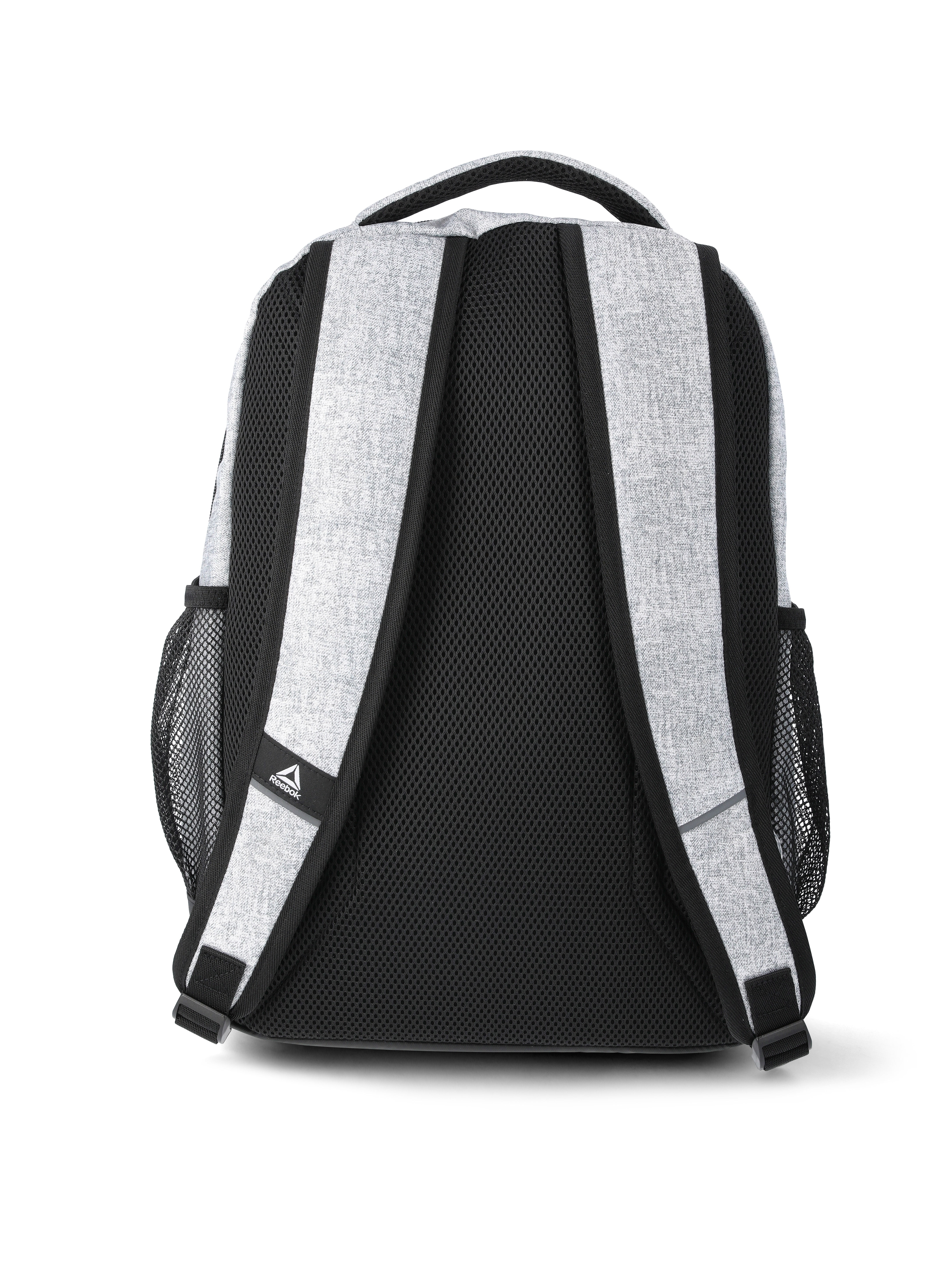 Reebok Unisex Ronan 18" Laptop Backpack, Light Heather Grey