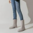 thumbnail image 2 of LIJCC Women Rubber Boots Wide Calf Rain Boots Water Proof PVC Rubber Rain Boot Mid Height Rain Shoes for Outdoor Gardening Work Walking, 2 of 5