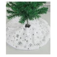 thumbnail image 2 of New Christmas Decoration Mini Christmas Tree Mini Small Gold Silver Sequins White Tree Skirt Decoration Desktop Mini Christmas Tree 15X15 Inch Desktop Ornament Easy To Use, 2 of 7