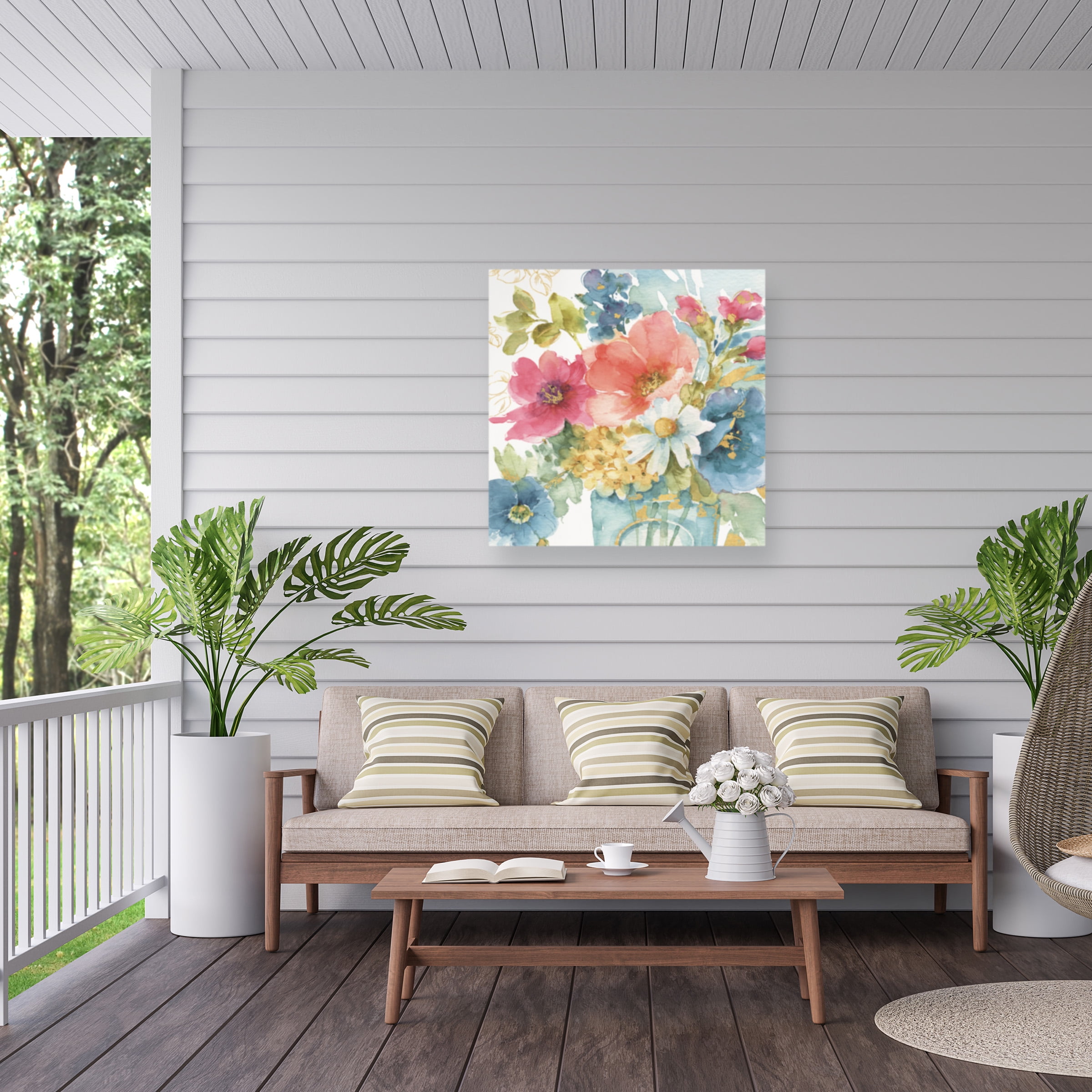 Lisa Audit 'My Garden Bouquet II' Outdoor Canvas 24x22