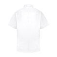 thumbnail image 2 of Absolute Apparel - Camisa de popelín clásica de manga corta para hombre (Blanco), 2 of 2