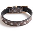 thumbnail image 1 of Apuakthei Hebillas collar de perro hebillas de cinturón Margarita dispersa negro blanco amarillo, 1 of 5
