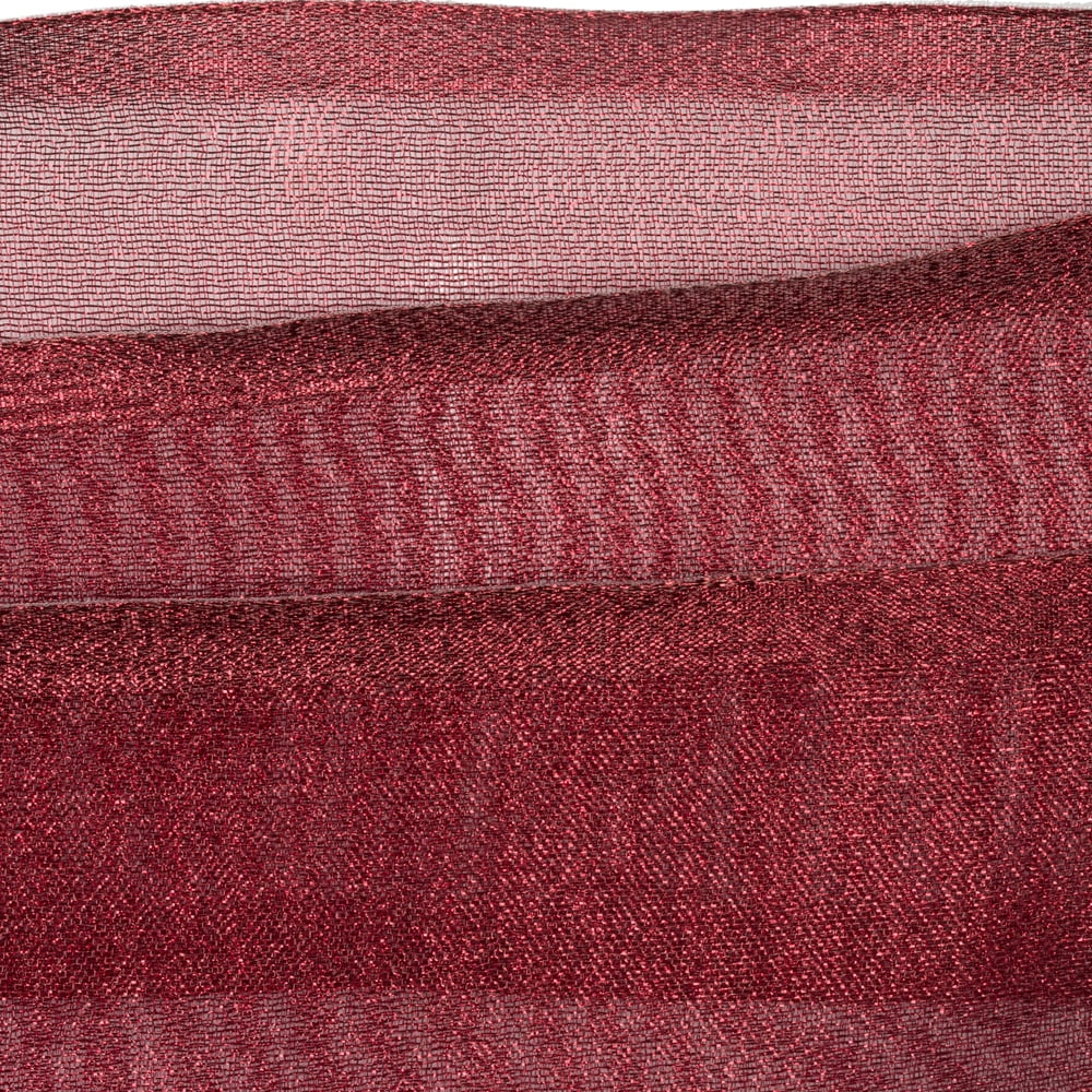 Vickerman 4" x 10 Yards Burgundy Shiny Wired Christmas Ribbon