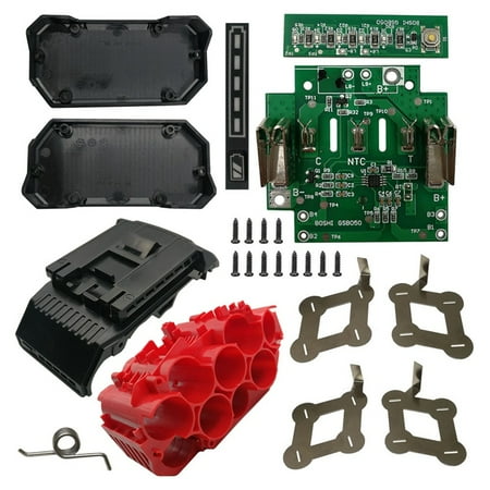 

Chamat BAT618 Battery Plastic Case Can Be Filled with 10 x 21700 - Battery PCB Circuit Board for 18V BAT610 BAT609G