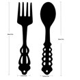 thumbnail image 3 of 2pcs Black Fork Spoon Metal Signs - Rustic Kitchen Decor for Home & Farmhouse Kitchen Wall Decors, 3 of 5