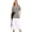 Black/White, variant on Women's Plus Size Striped Color Block Round Neck Maxi Dress 95% Polyester 5% Spandex Short Sleeves Machine Washable